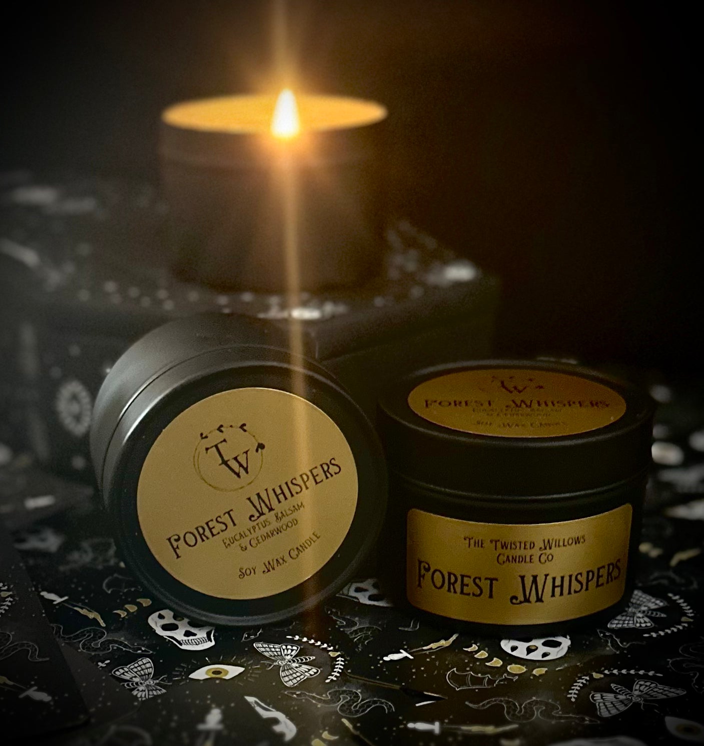 Forest Whispers Tin Candle