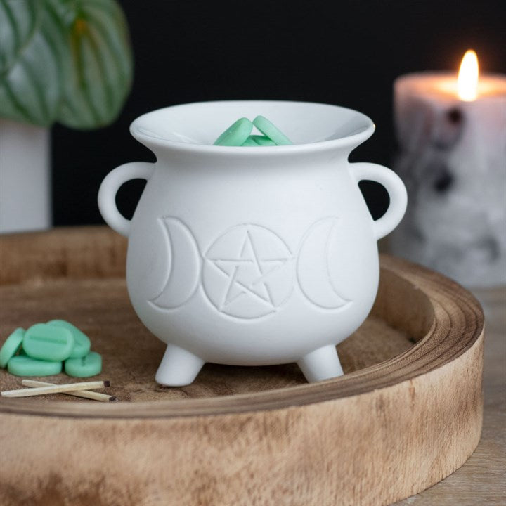 White Cauldron Oil Burner