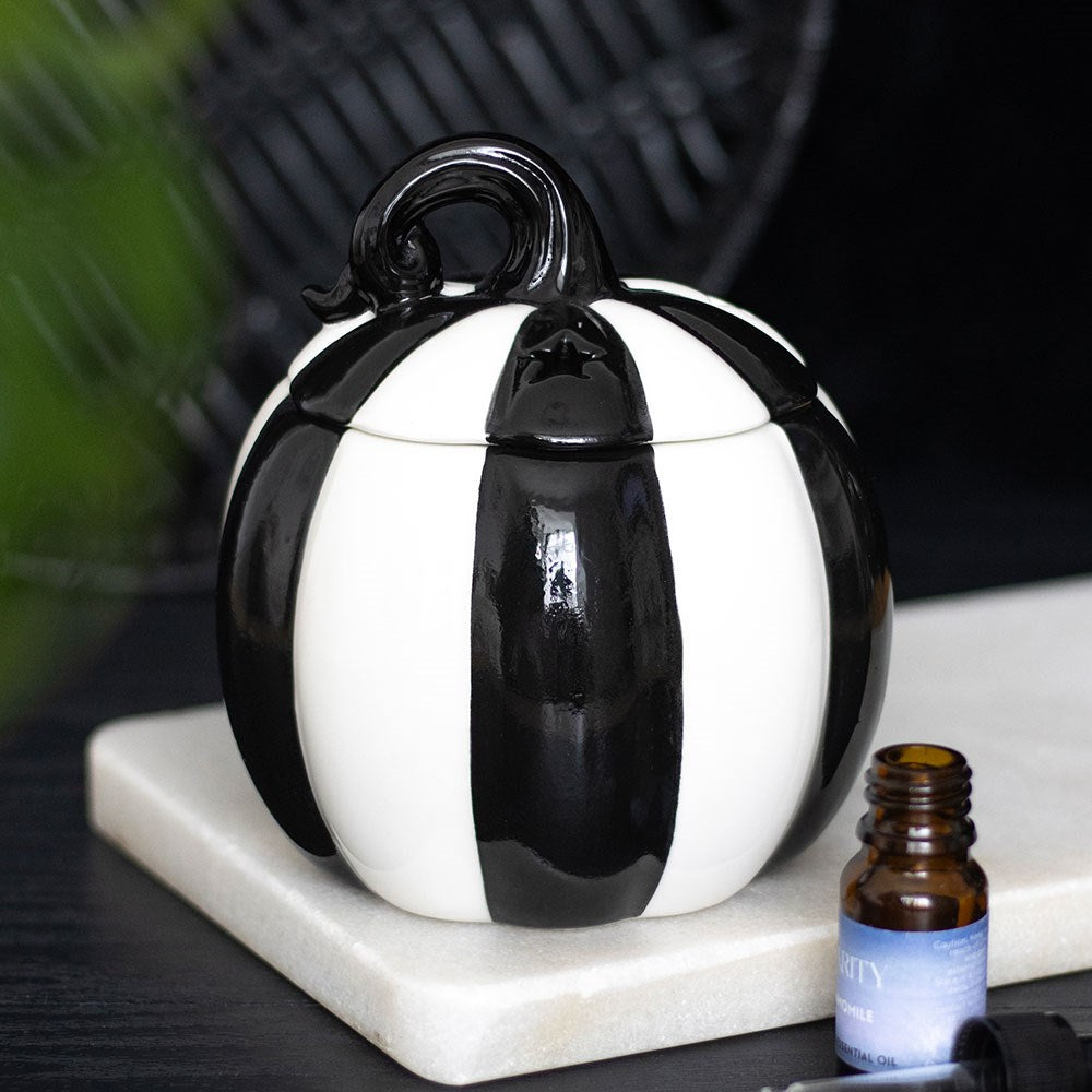 Striped Pumpkin Oil Burner